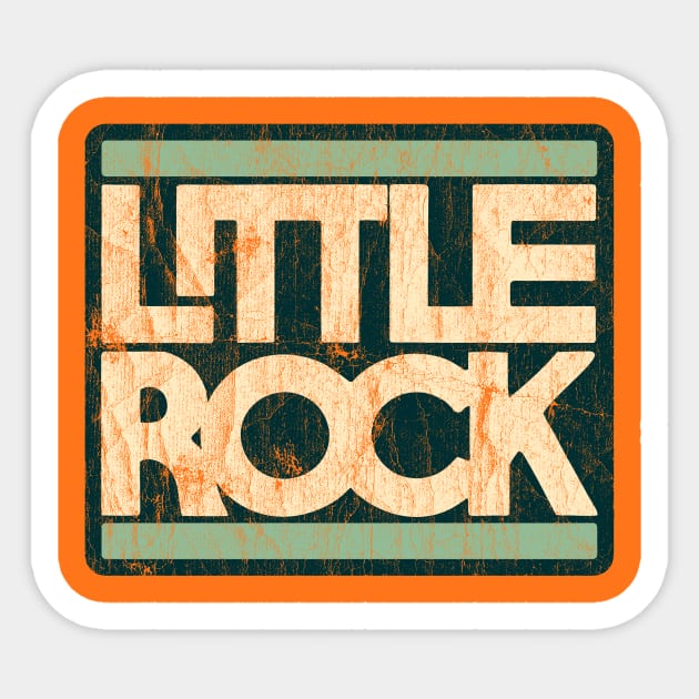 Little Rock Block Sticker by rt-shirts